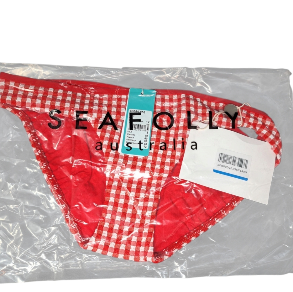 Seafolly - Checkin Hipster Swim Bottom - Size 8 NWT